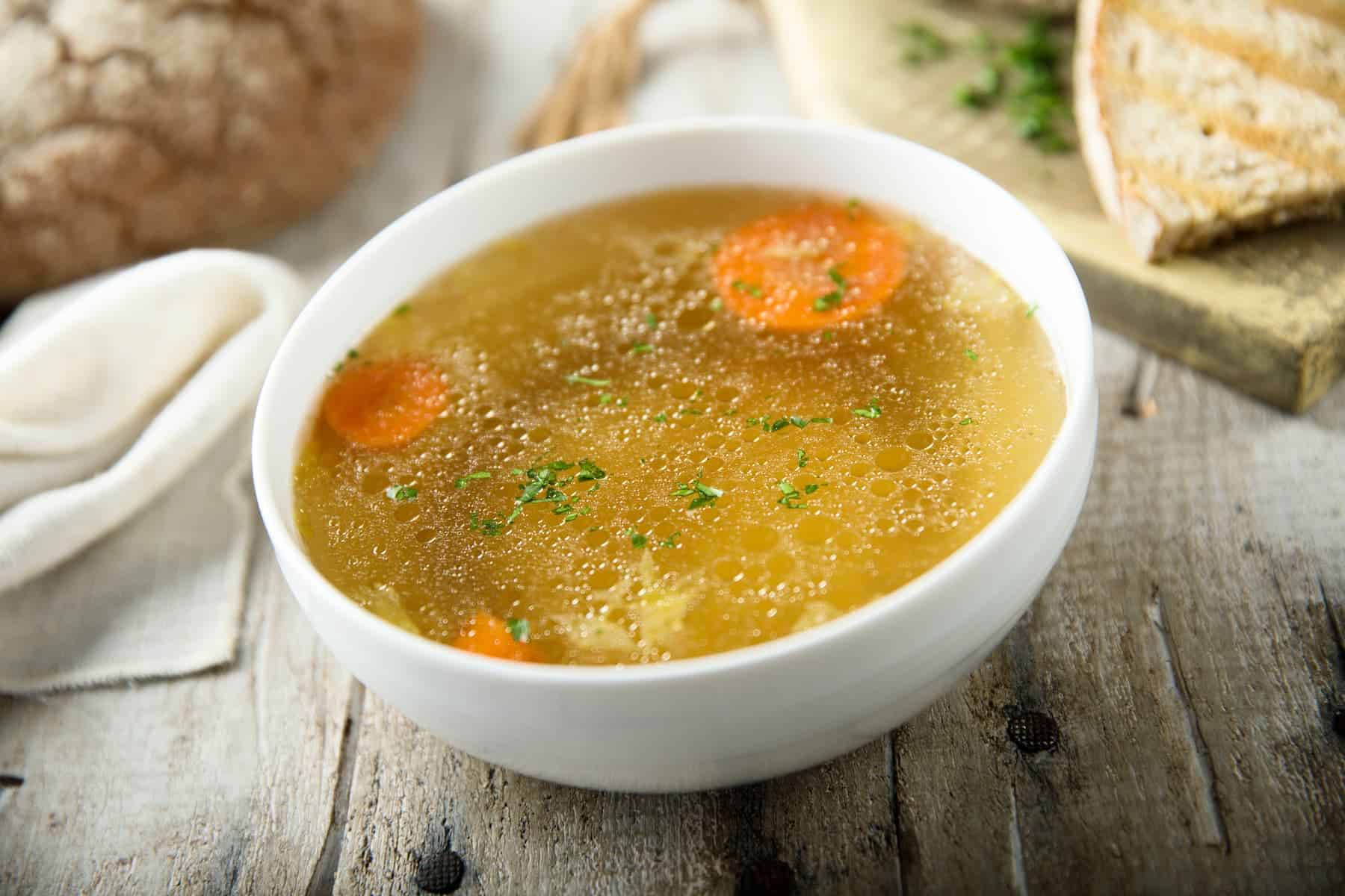 Healthy healing chicken broth recipe
