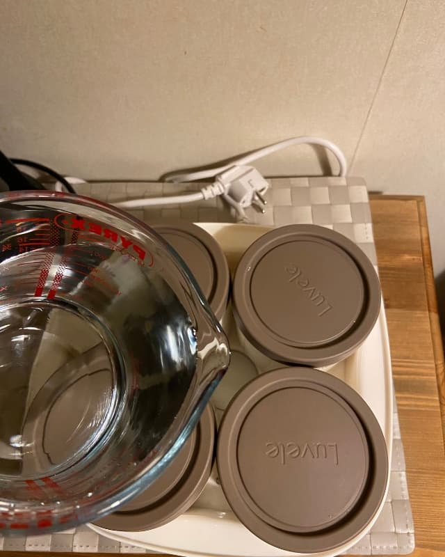Water must be poured into the yogurt maker to start the incubation.