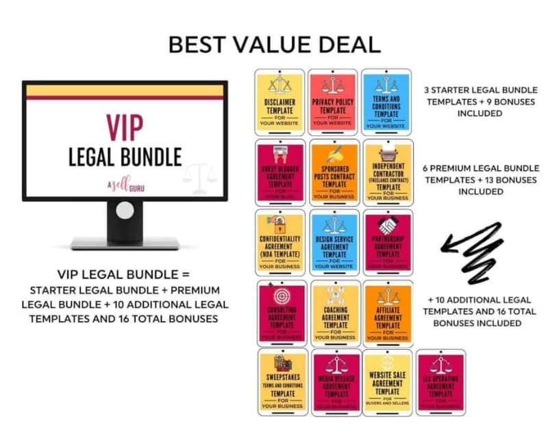 An image of Amira's VIP Legal Bundle