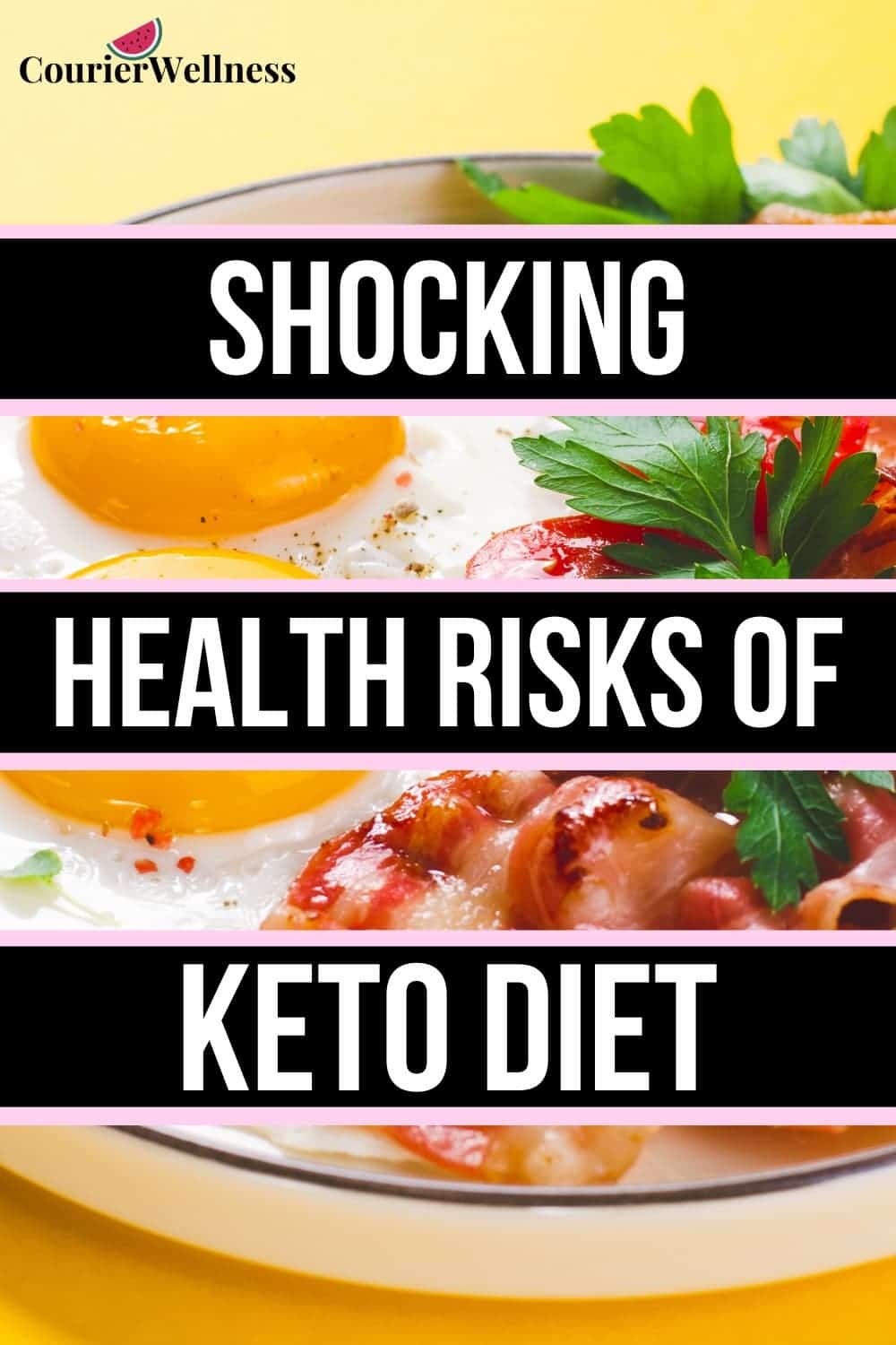 A plate of fried eggs, bacon, and cherry tomatoes, highlighting the keto diet and the potential health risks of skipping carbs.