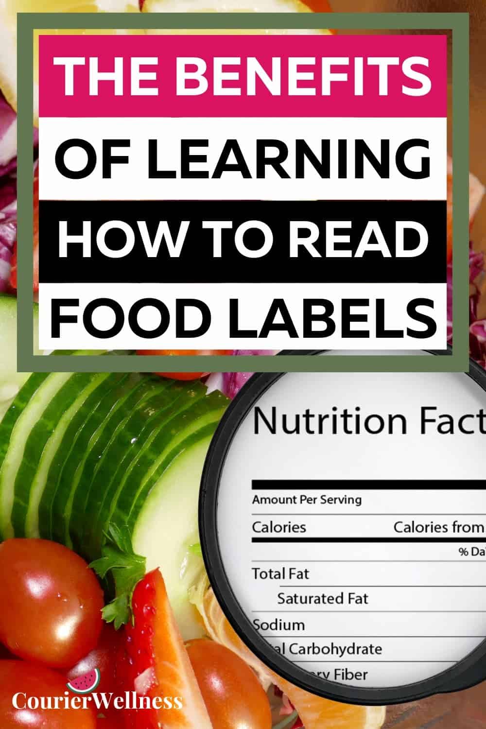 A close-up of a salad nutrition label, highlighting key details to help understand how to read food labels.