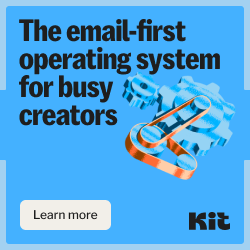 Banner for Kit - email marketing tool for creators