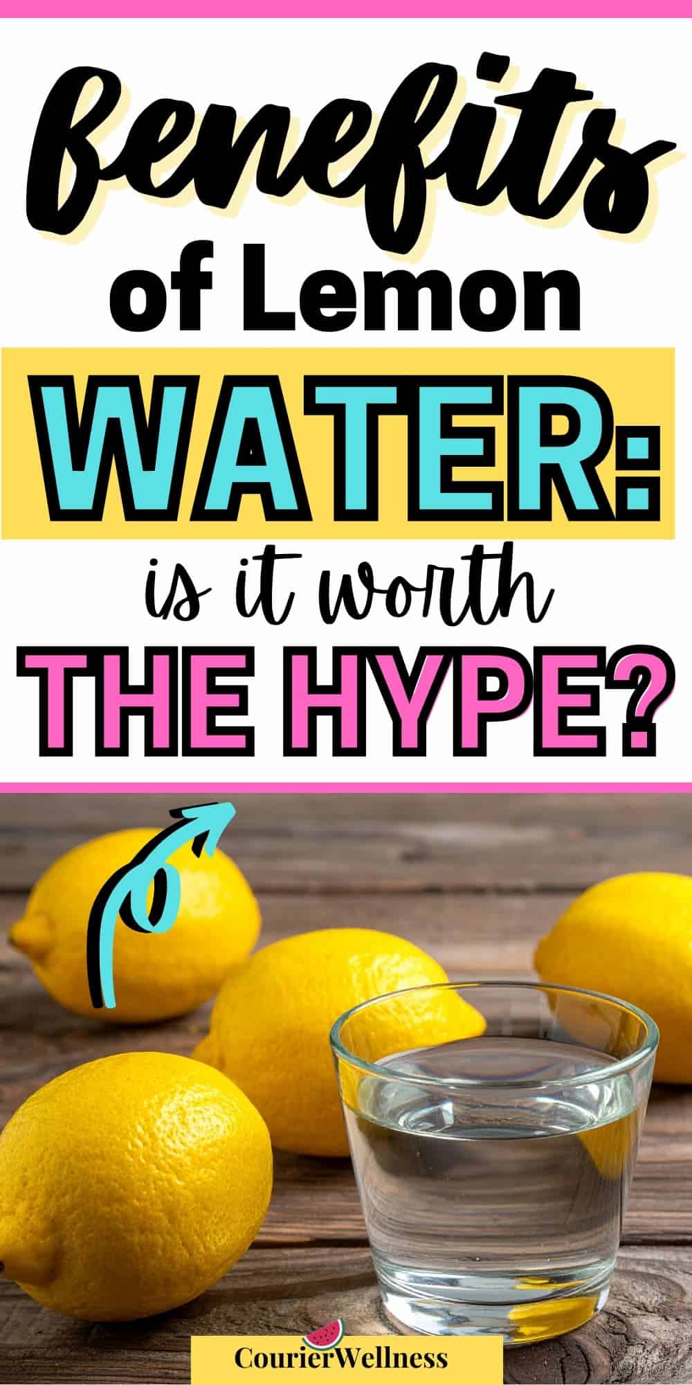 Lemons displayed next to a glass of lemon water, prompting the question of whether the benefits of lemon water are worth the hype.
