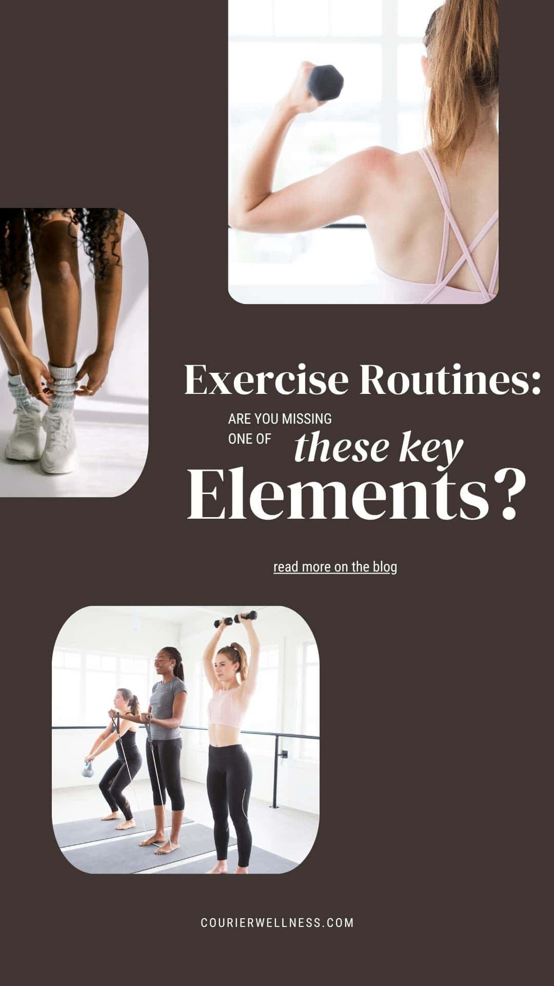 Collage of women performing strength training exercises as part of effective exercise routines.
