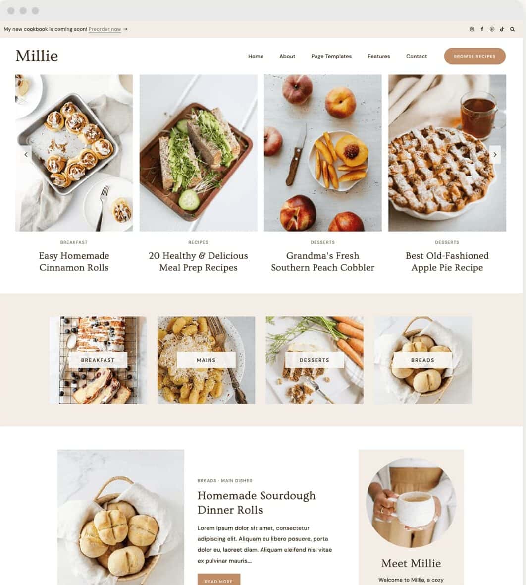 Millie Starter theme by 17th Avenue Designs.